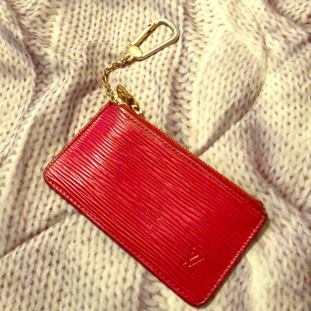 *Weekend Sale* Louis Vuitton Red Epi Cles Pochette